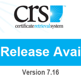 Certificate Retrieval System New Release v7.16